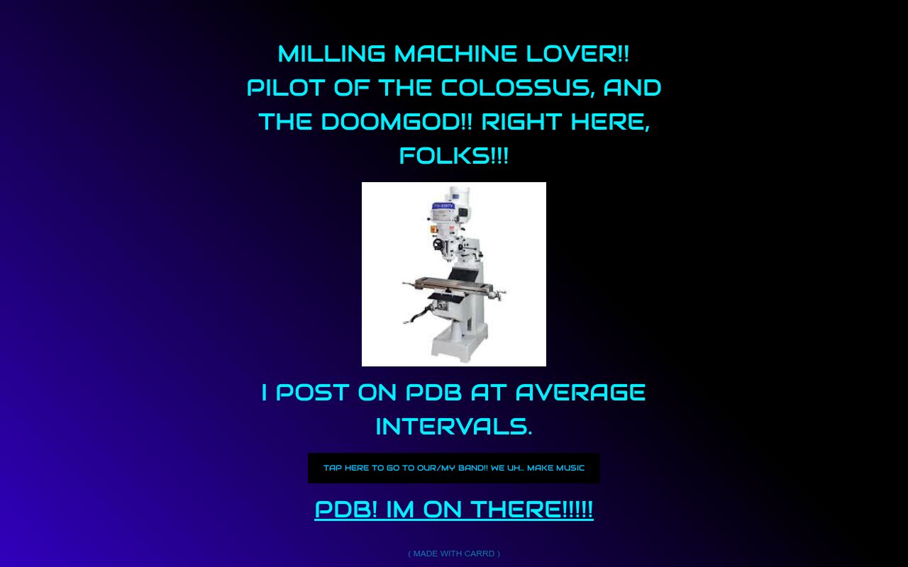 Carrd profile picture for @milling